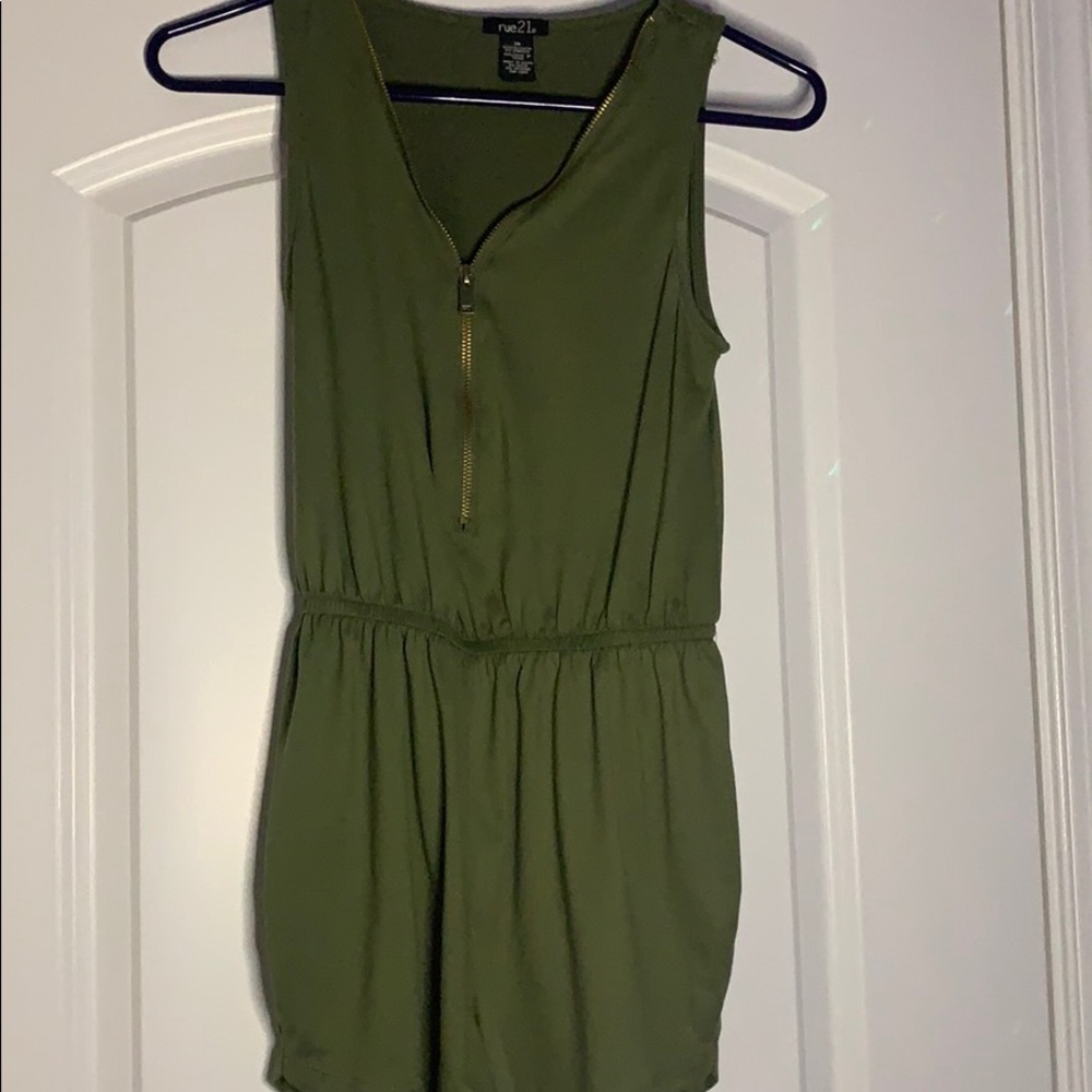 Olive Green Rue 21 romper